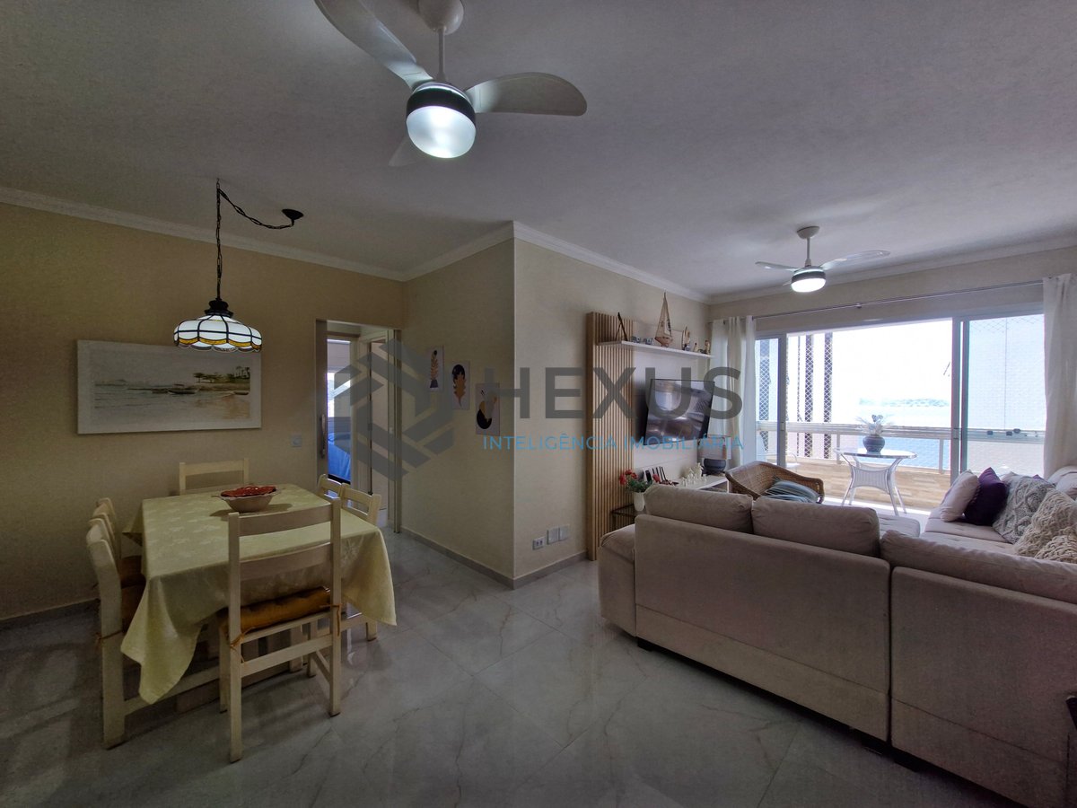 Foto 2 de Apartamento frente mar com varanda e lazer na Praia das Asturias, Guaruja