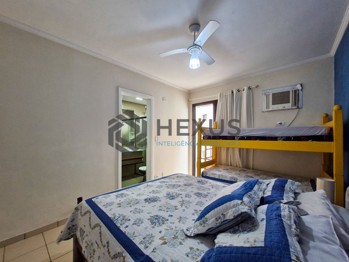 Foto 15 de Apartamento com varanda vista mar e lazer na beira mar da praia no Tombo, Guarujá