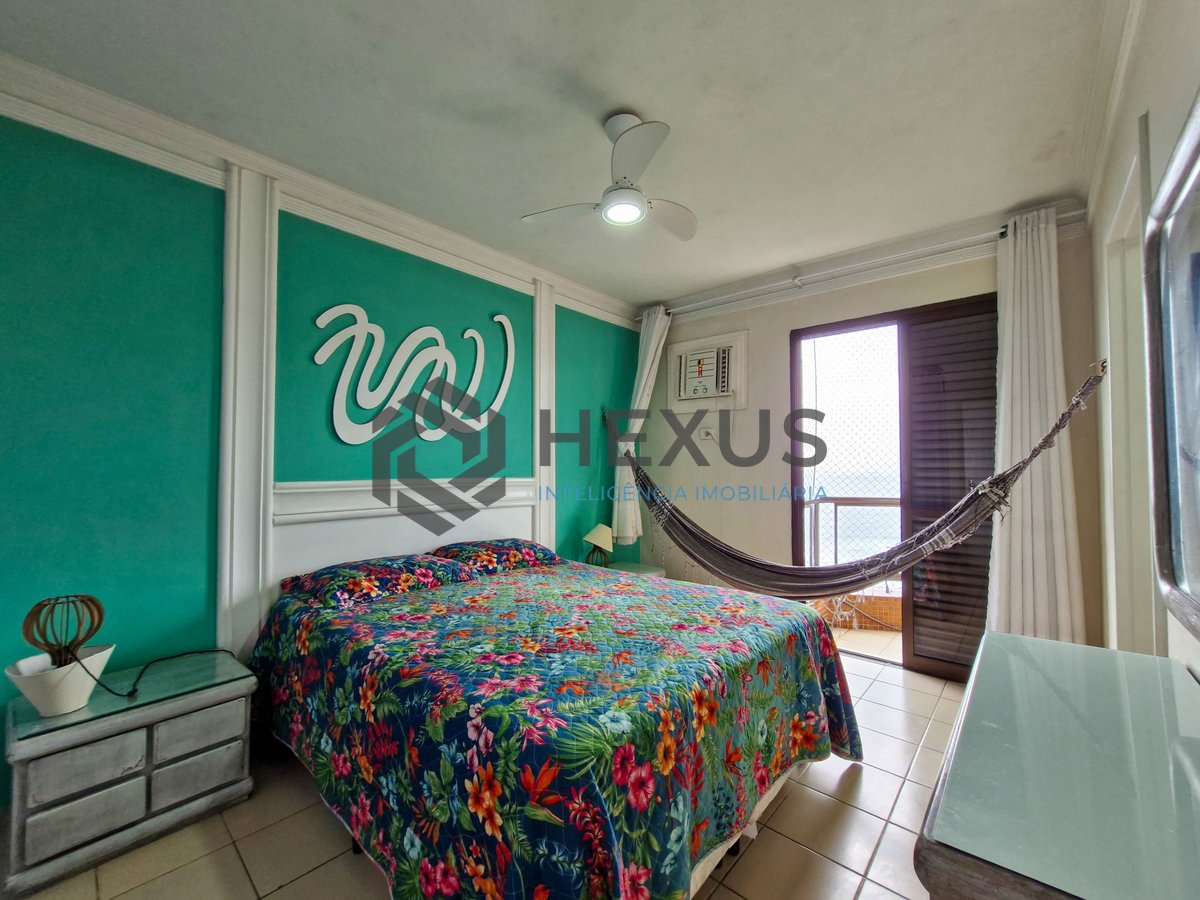 Foto 26 de Apartamento com varanda vista mar e lazer na beira mar da praia no Tombo, Guarujá