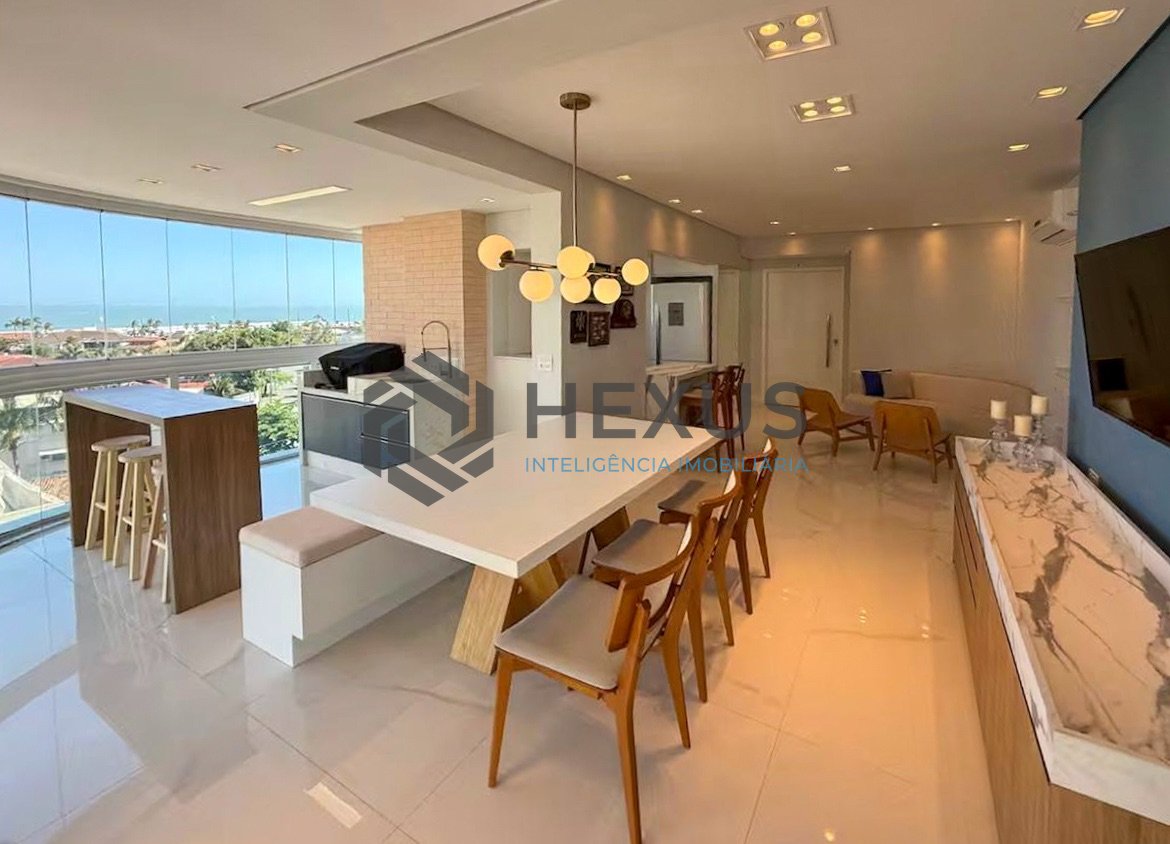 Foto 12 de Apartamento reformado com varanda gourmet e lazer na Praia da Enseada, Guaruja