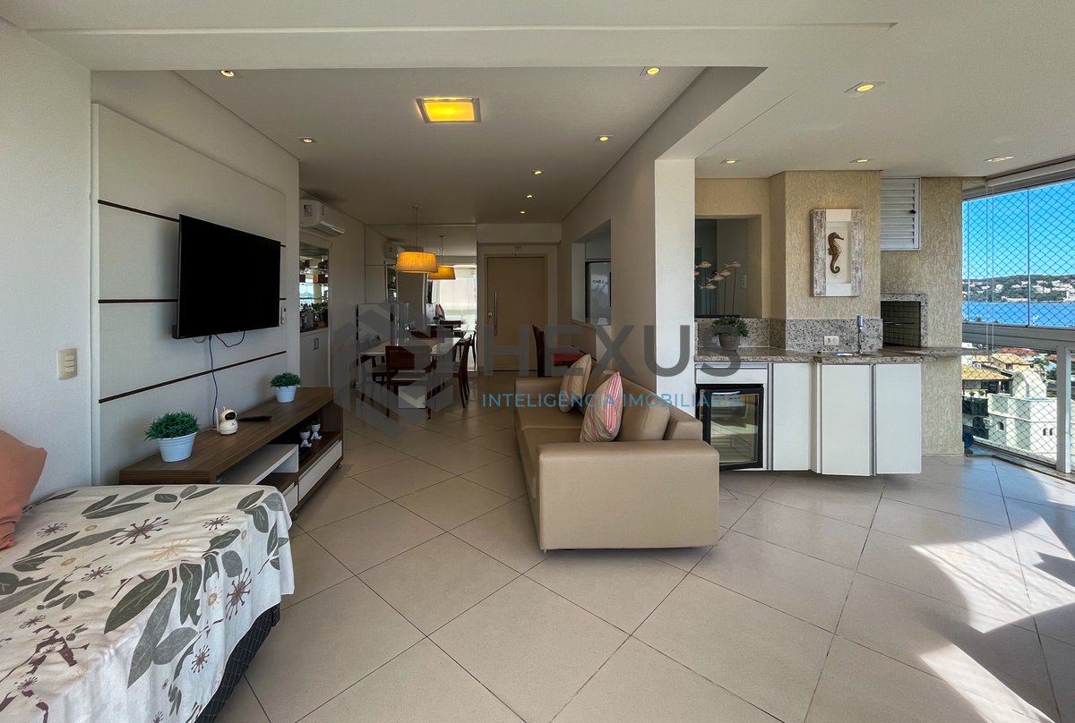 Foto 6 de Apartamento com varanda gourmet vista mar e lazer na Praia da Enseada, Guaruja