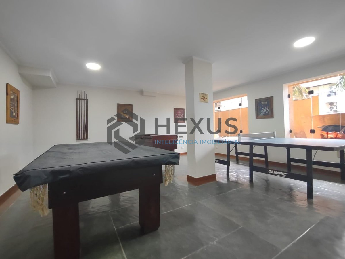 Foto 30 de Apartamento com varanda e lazer na Praia da Enseada, Guaruja