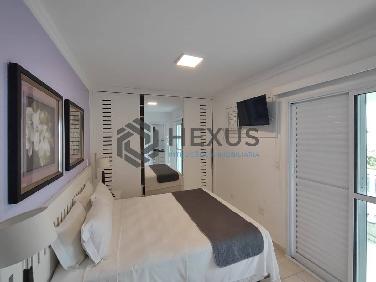 Foto 11 de Apartamento com varanda gourmet e lazer na Praia da Enseada, Guaruja