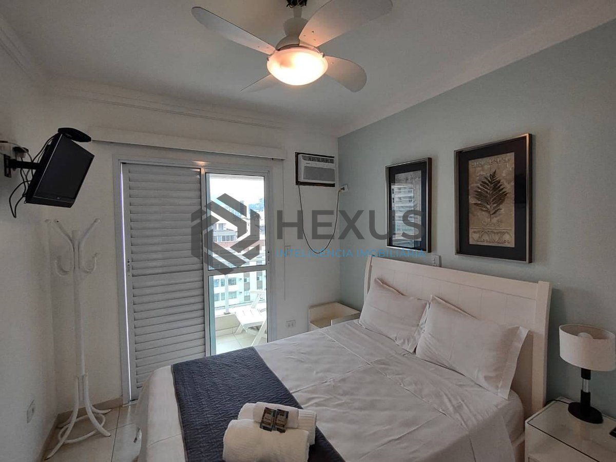 Foto 14 de Apartamento com varanda gourmet e lazer na Praia da Enseada, Guaruja