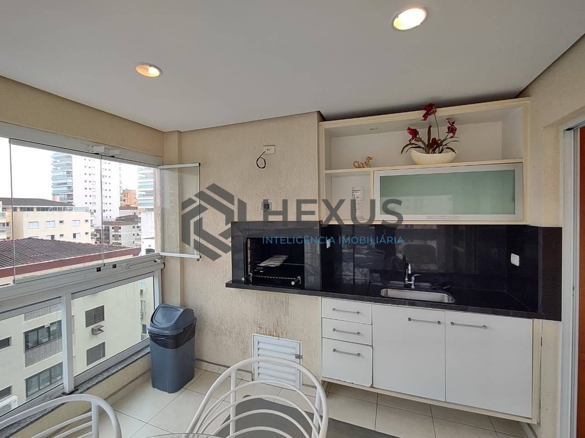 Foto 8 de Apartamento com varanda gourmet e lazer na Praia da Enseada, Guaruja