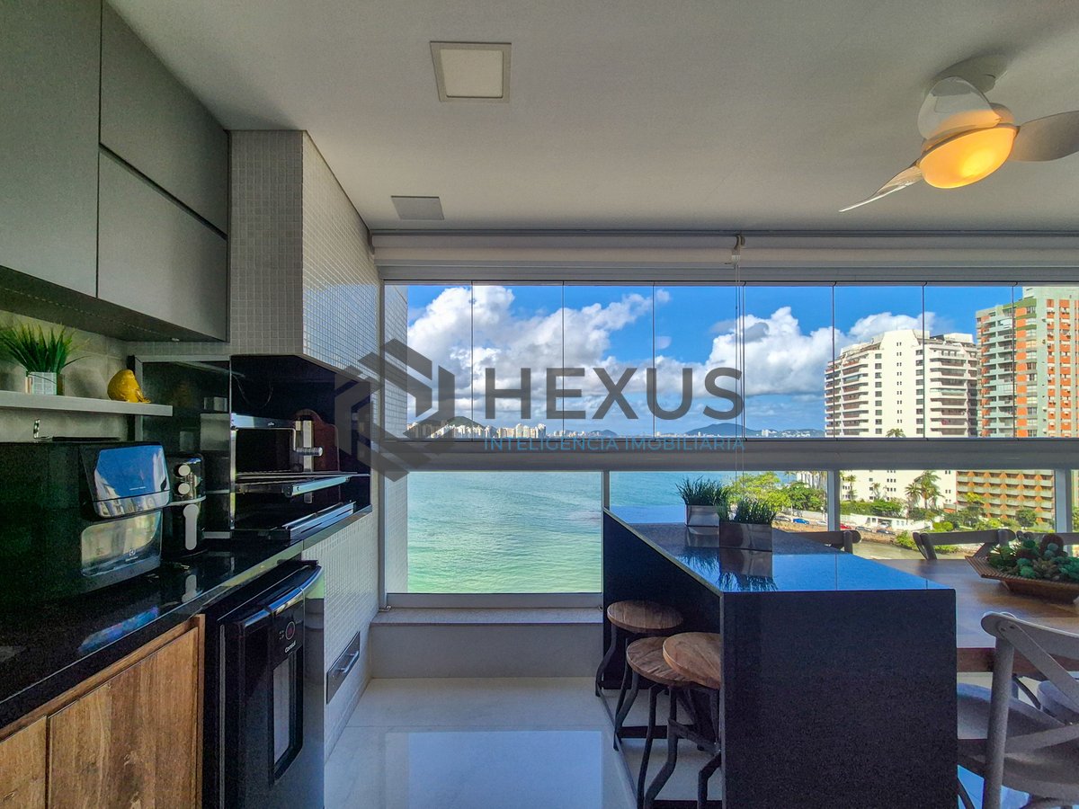 Foto 8 de Apartamento frente mar com varanda gourmet e lazer na Praia das Asturias, Guaruja
