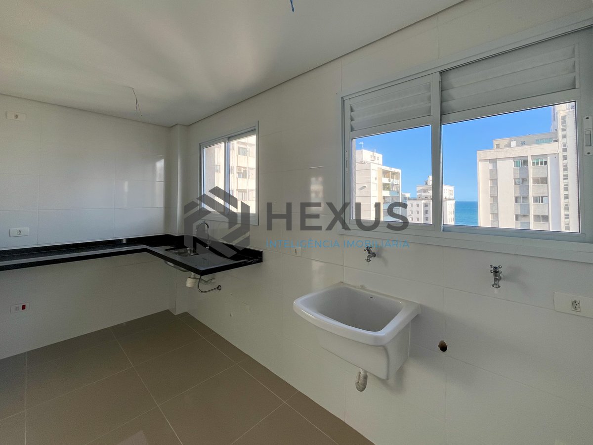 Foto 7 de Apartamento varanda gourmet vista mar e lazer em prédio novo na Praia das Pitangueiras, Guaruja