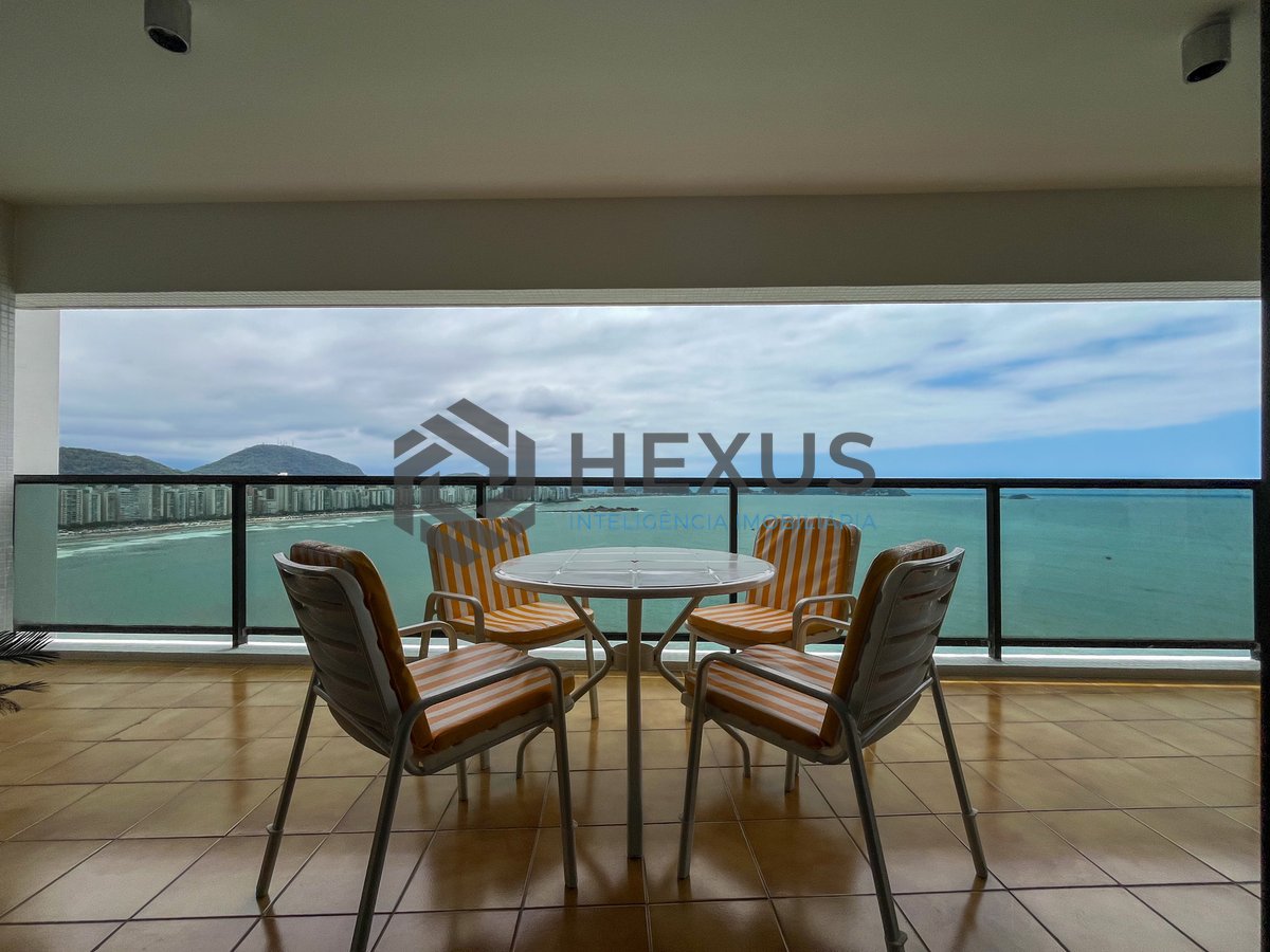 Foto 10 de Apartamento frente mar com varanda vista mar e lazer na Praia das Asturias, Guaruja