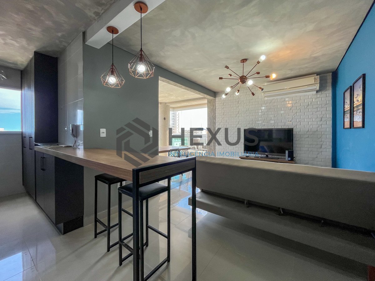 Foto 5 de Apartamento com varanda gourmet e lazer em prédio novo na Praia das Pitangueiras, Guaruja