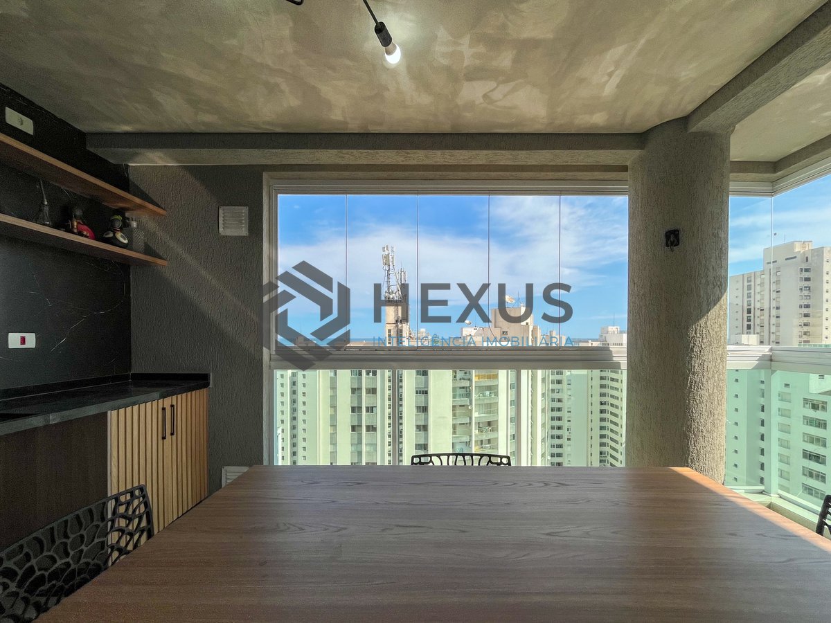 Foto 7 de Apartamento com varanda gourmet e lazer em prédio novo na Praia das Pitangueiras, Guaruja
