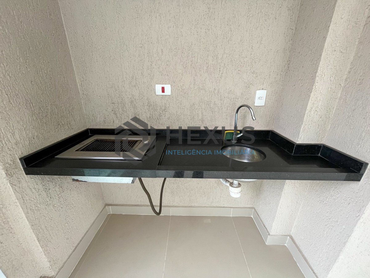 Foto 13 de Apartamento com varanda gourmet vista mar e lazer em prédio novo a uma quadra da Praia das Pitangueiras, Guaruja