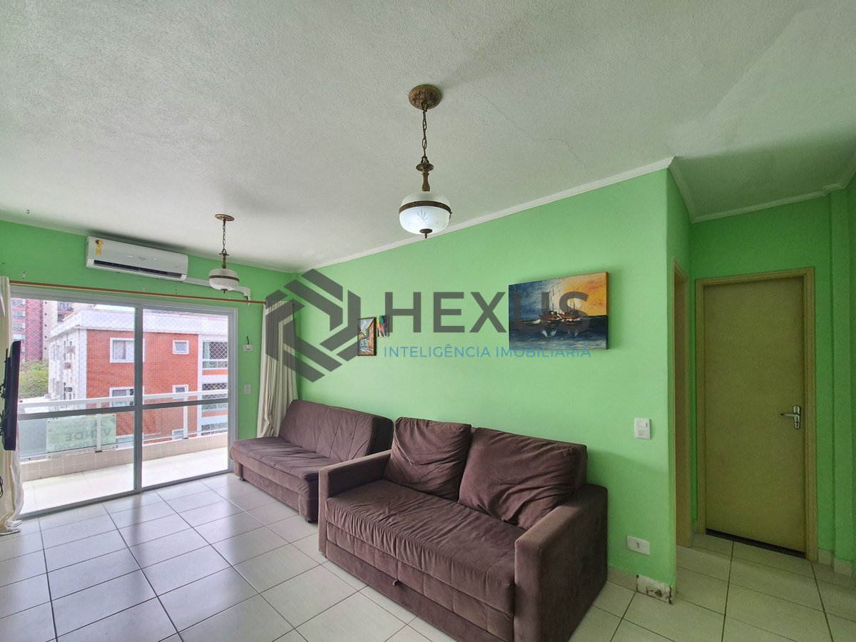 Foto 10 de Apartamento com varanda e vista livre a venda na praia das Asturias, Guaruja