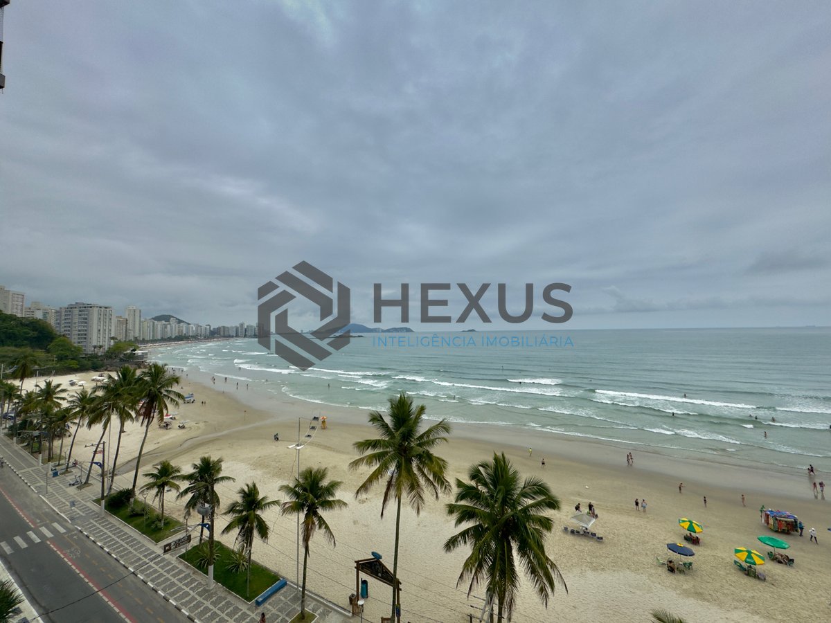 Foto 3 de Apartamento frente mar com varanda vista mar na Praia das Astúrias, Guaruja