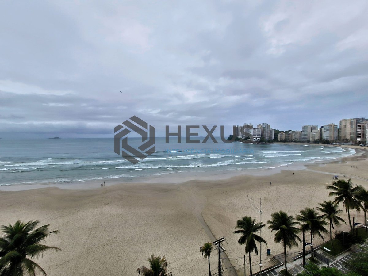 Foto 5 de Apartamento reformado frente mar com varanda vista mar e lazer na Praia das Asturias, Guaruja
