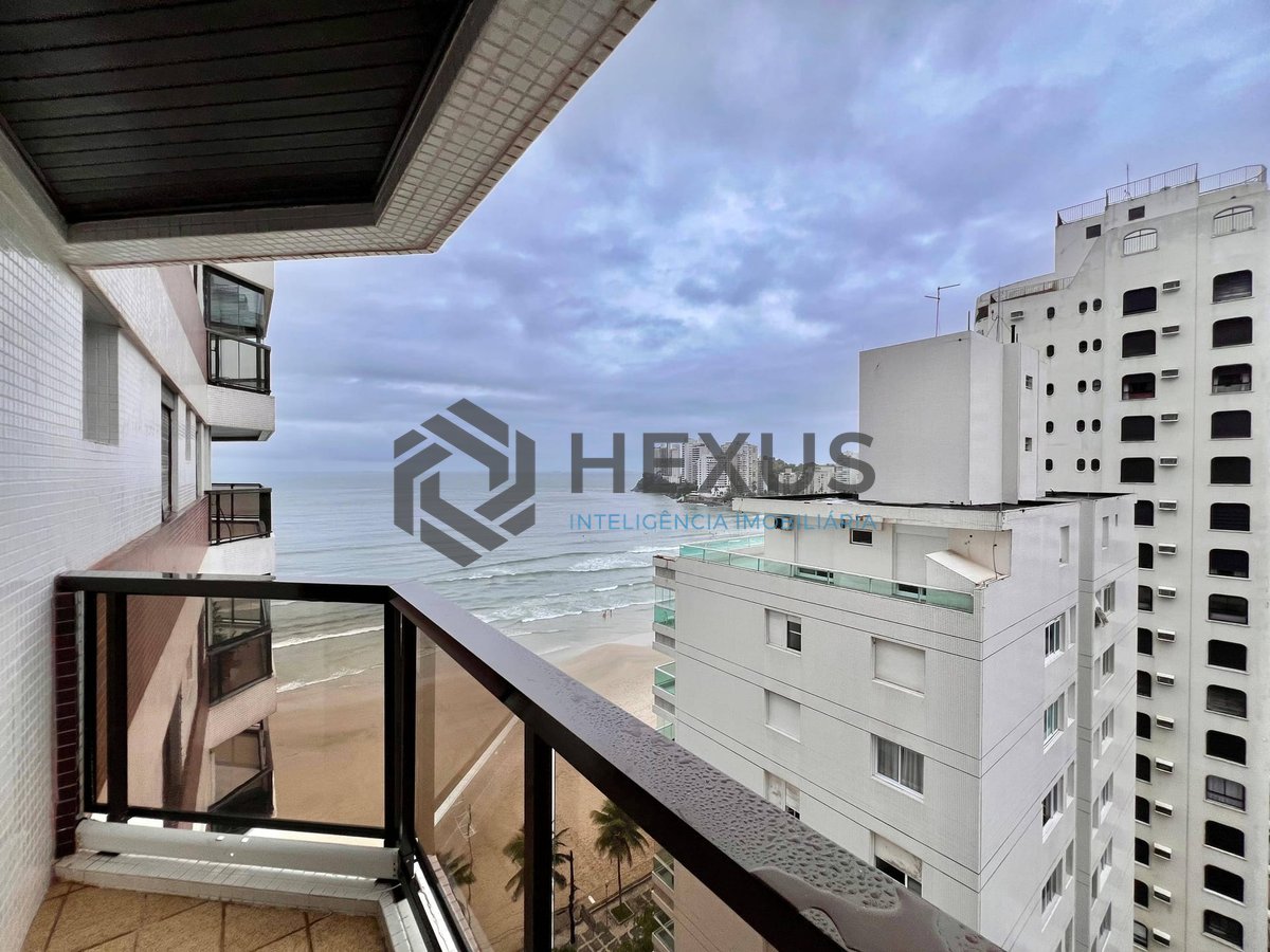 Foto 19 de Apartamento reformado frente mar com varanda e lazer na Praia das Asturias, Guaruja