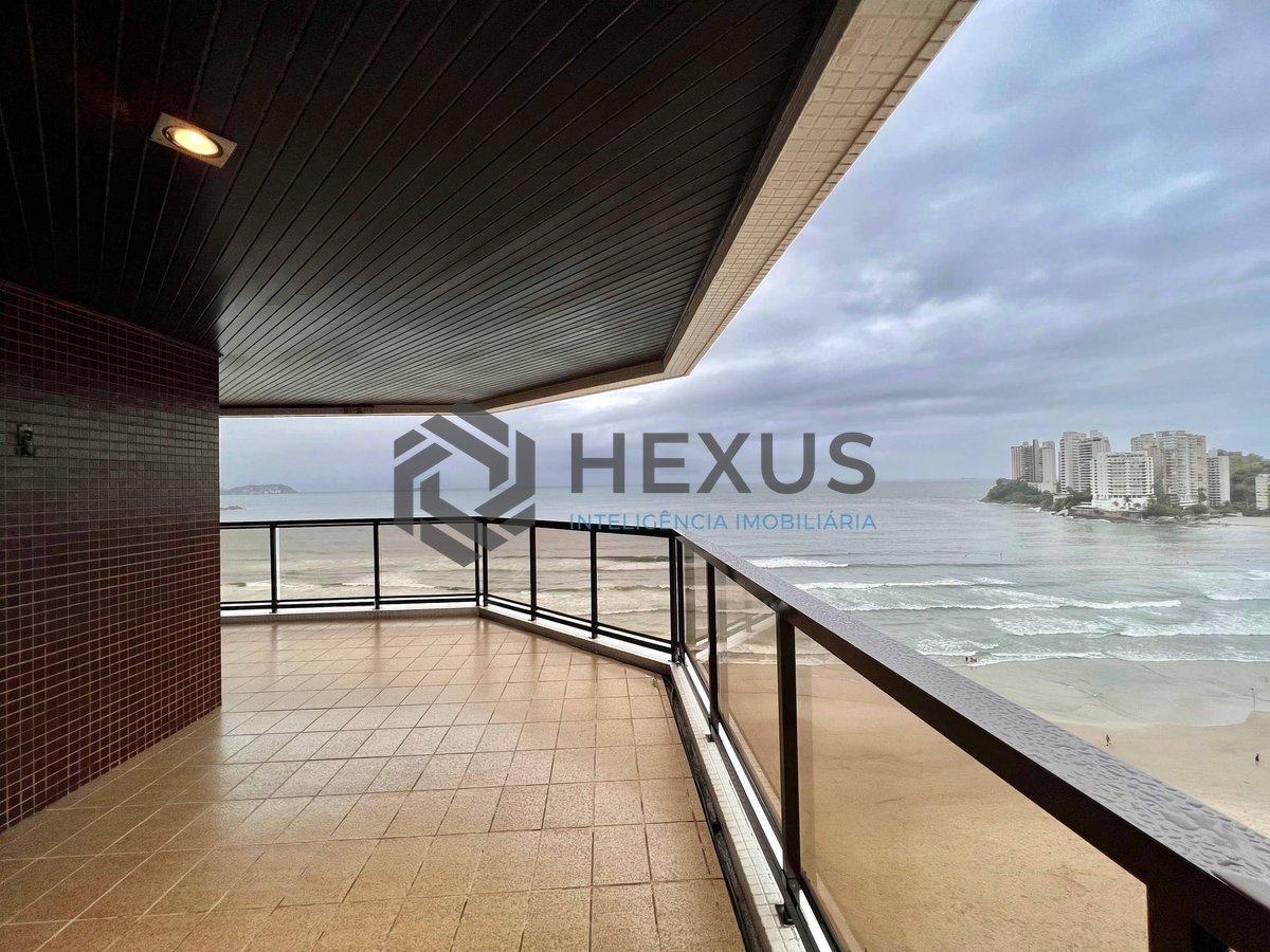Foto 3 de Apartamento reformado frente mar com varanda e lazer na Praia das Asturias, Guaruja