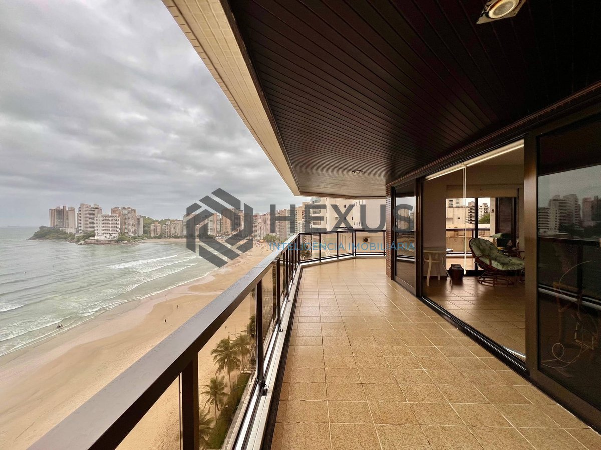 Foto 7 de Apartamento reformado frente mar com varanda e lazer na Praia das Asturias, Guaruja