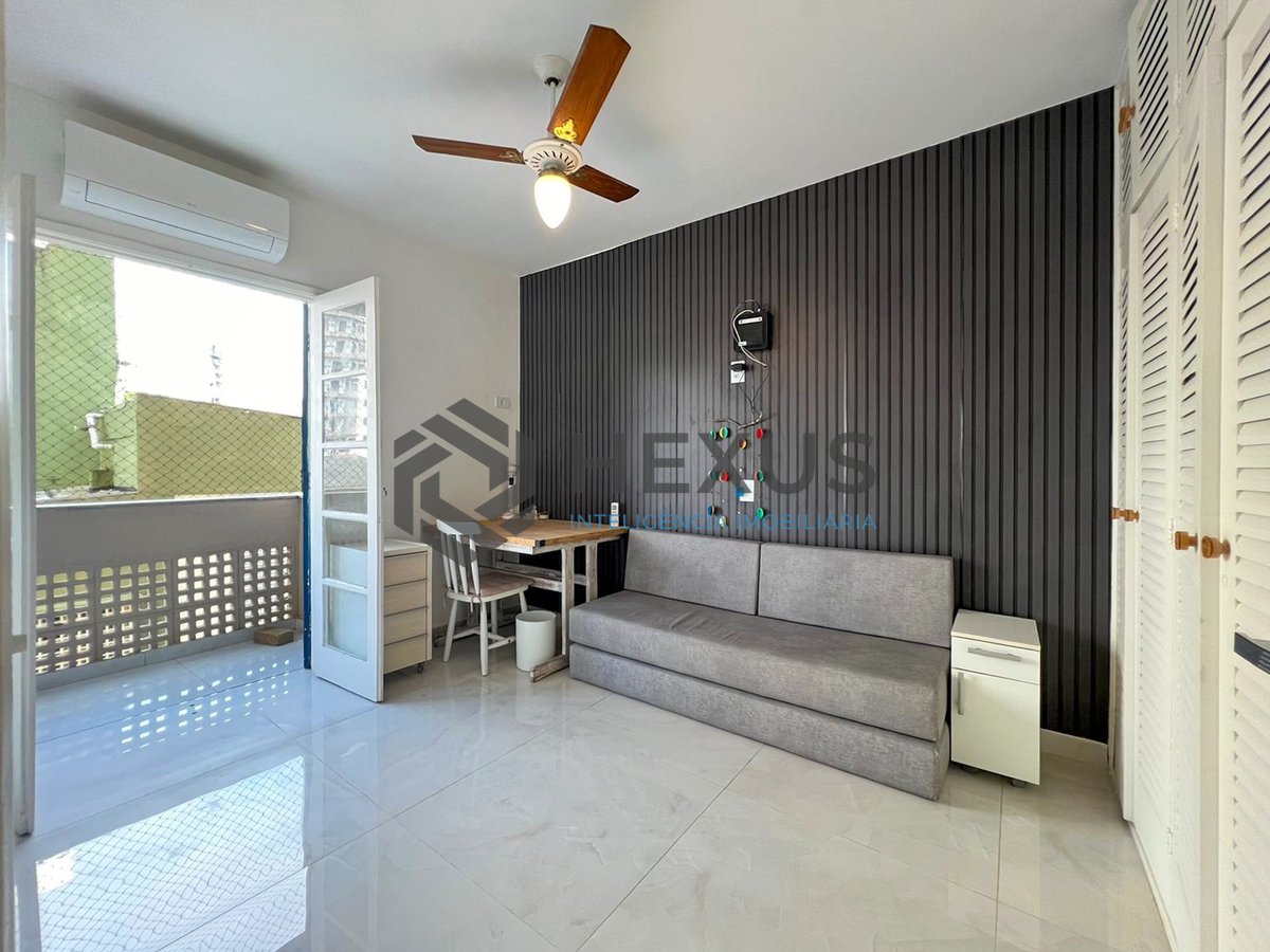 Foto 16 de Apartamento reformado com varandas e lazer a uma quadra da Praia das Asturias, Guaruja