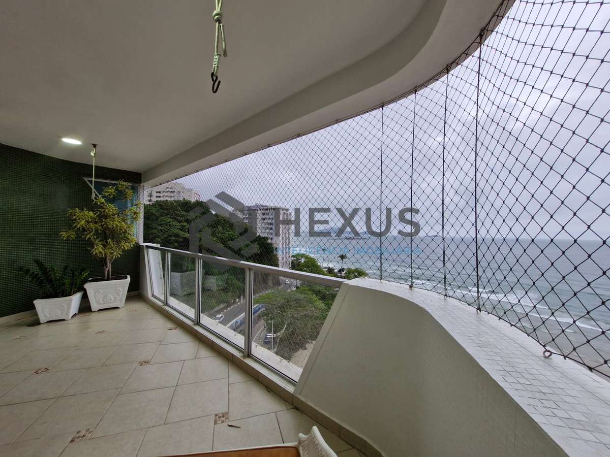 Foto 2 de Apartamento frente mar com varanda e lazer na Praia das Asturias, Guaruja