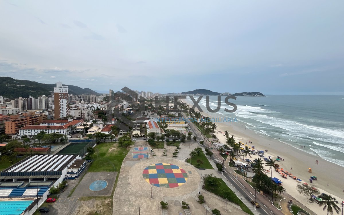 Foto 15 de Apartamento com varanda vista mar e lazer na beira mar da Praia da Enseada, Guaruja