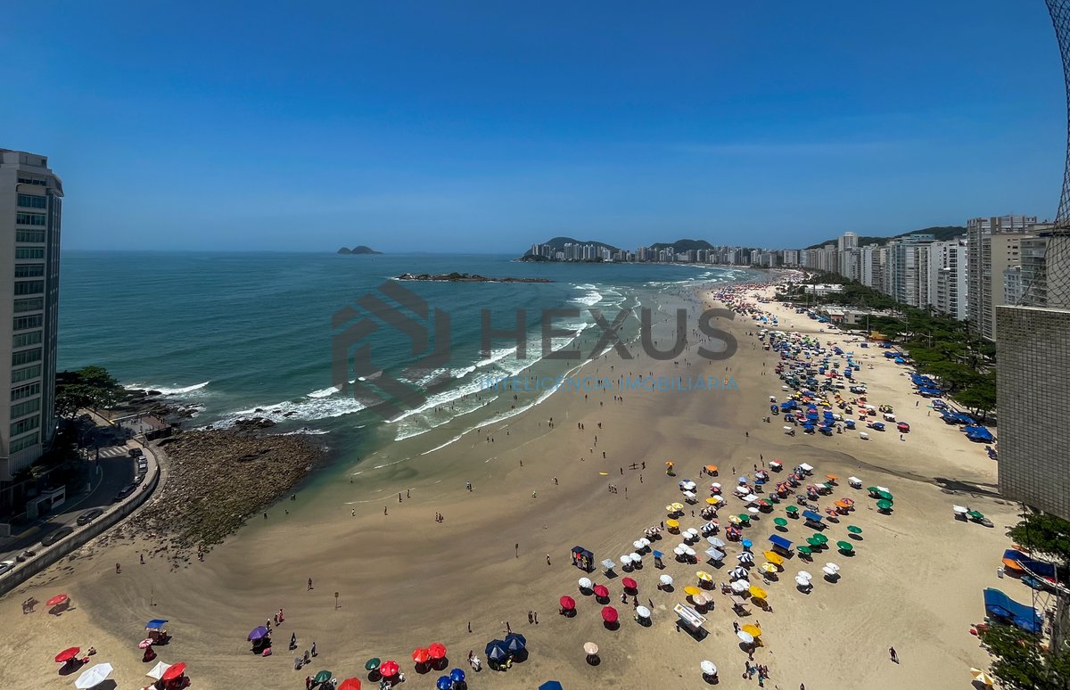 Foto 27 de Apartamento frente mar com varanda na Praia das Pitangueiras, Guaruja