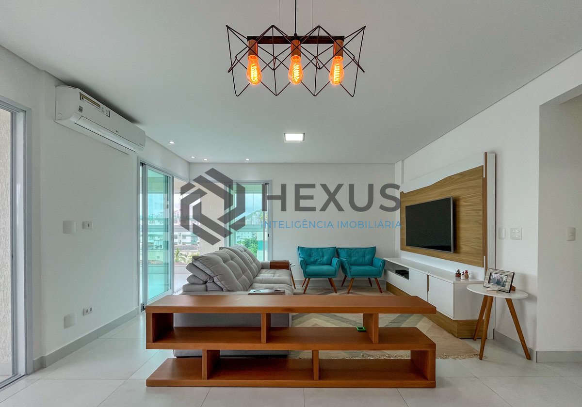 Foto 5 de Apartamento com varanda gourmet e lazer na região do Aquário na Praia da Enseada, Guaruja
