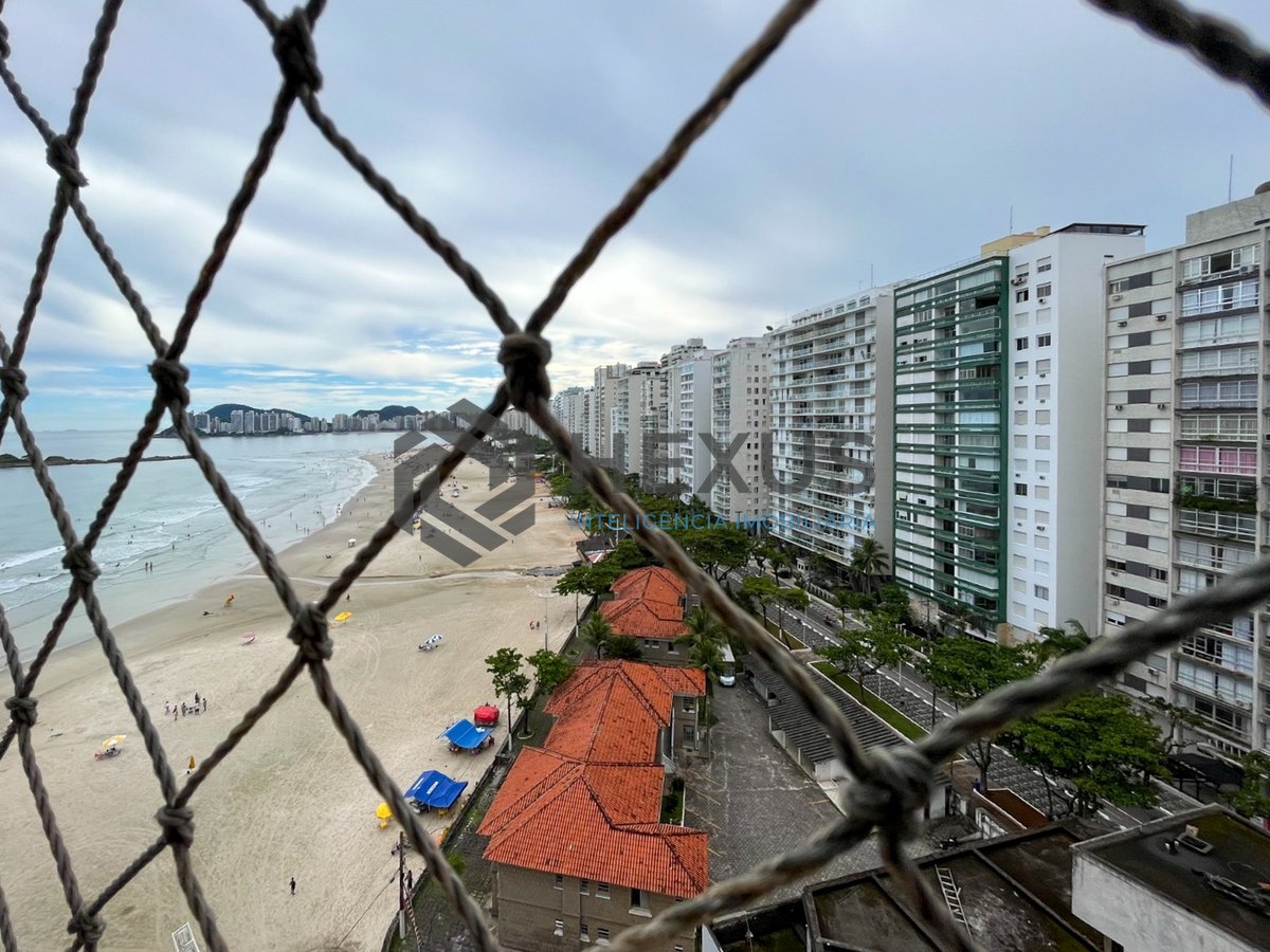 Foto 8 de Apartamento frente mar com varanda vista mar na Praia das Pitangueiras, Guaruja