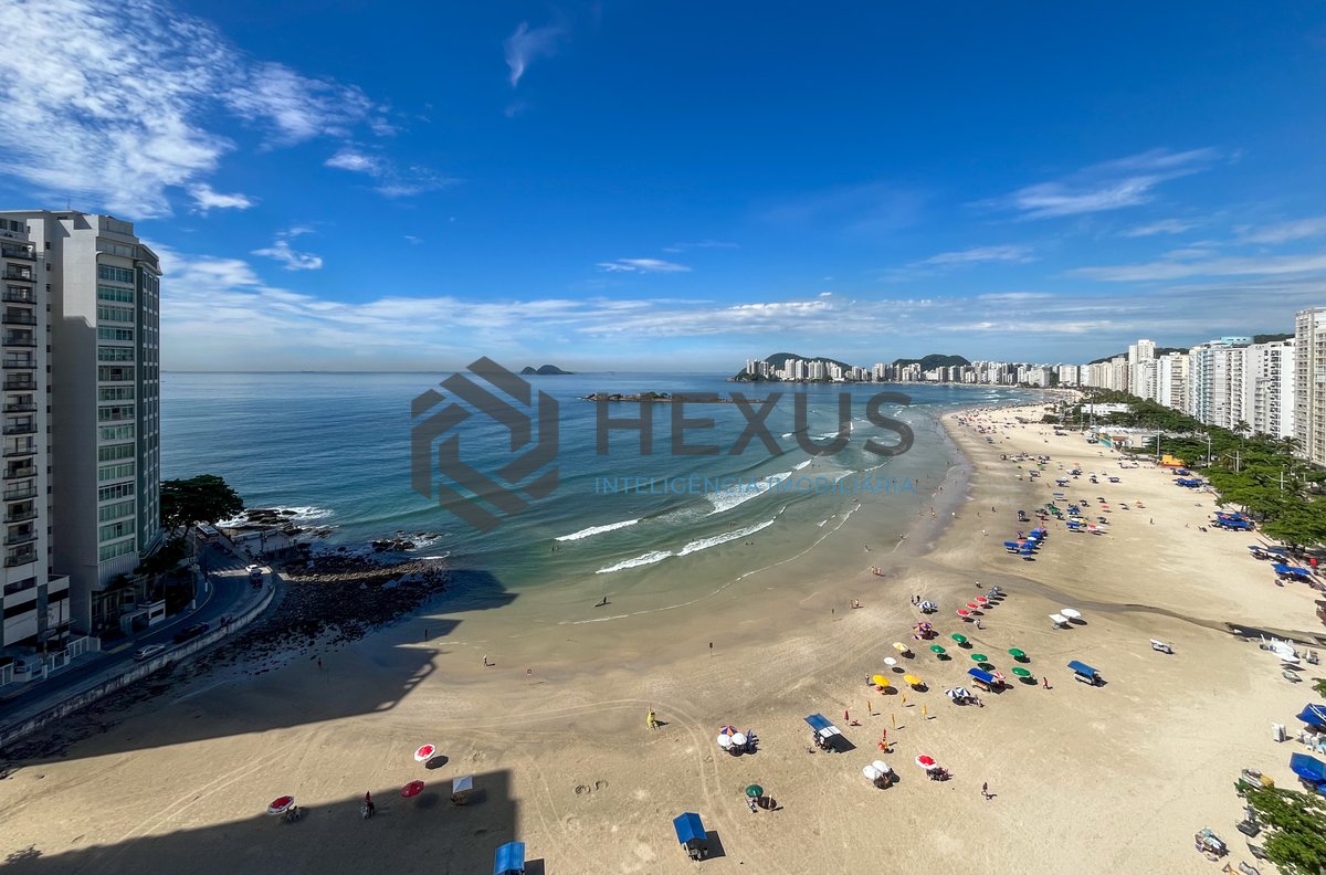 Foto 17 de Apartamento frente mar com varanda na Praia das Pitangueiras, Guaruja