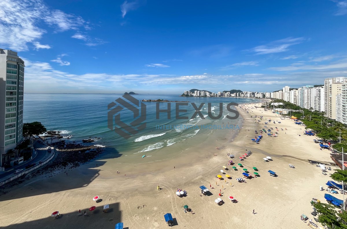 Foto 18 de Apartamento frente mar com varanda na Praia das Pitangueiras, Guaruja