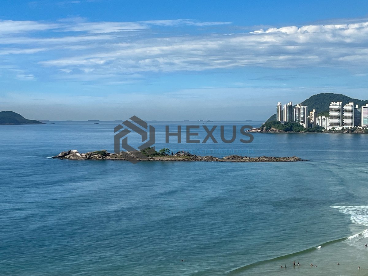 Foto 23 de Apartamento frente mar com varanda na Praia das Pitangueiras, Guaruja