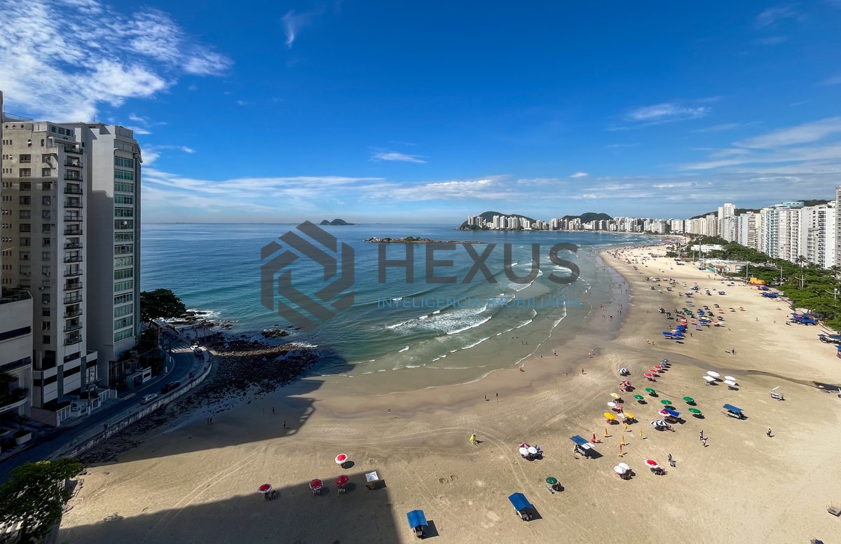 Foto 33 de Apartamento frente mar com varanda na Praia das Pitangueiras, Guaruja