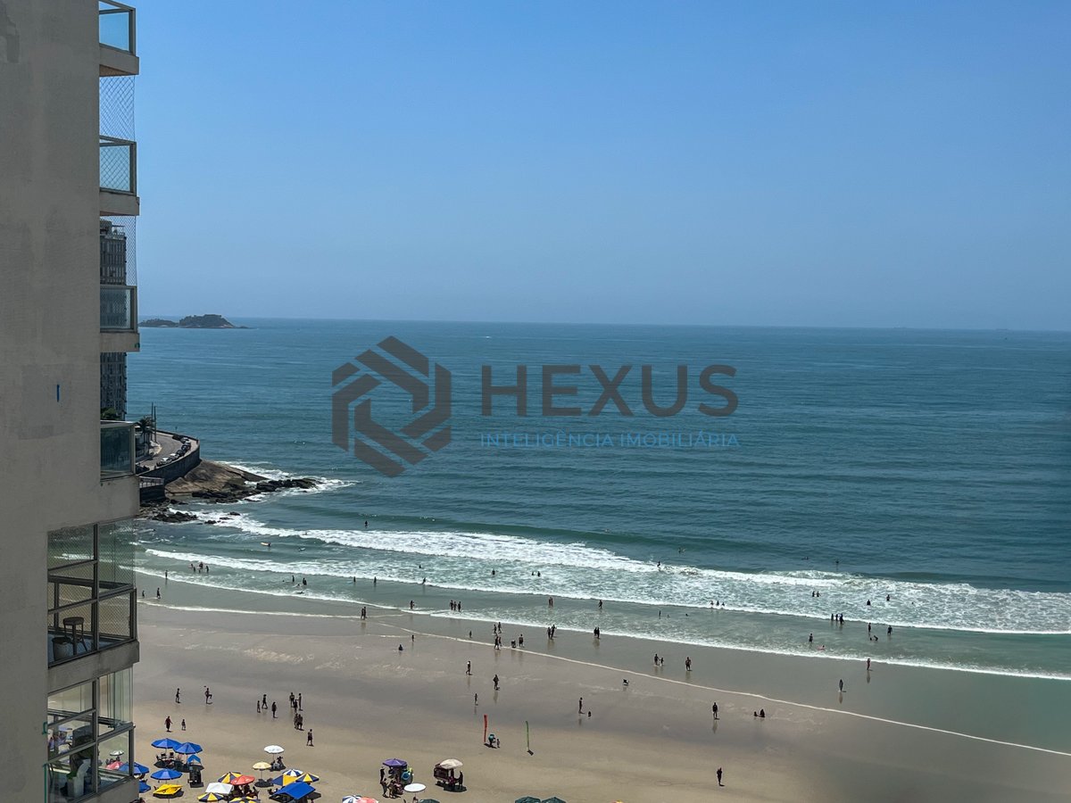 Foto 42 de Apartamento reformado frente mar com varanda na Praia das Pitangueiras, Guaruja