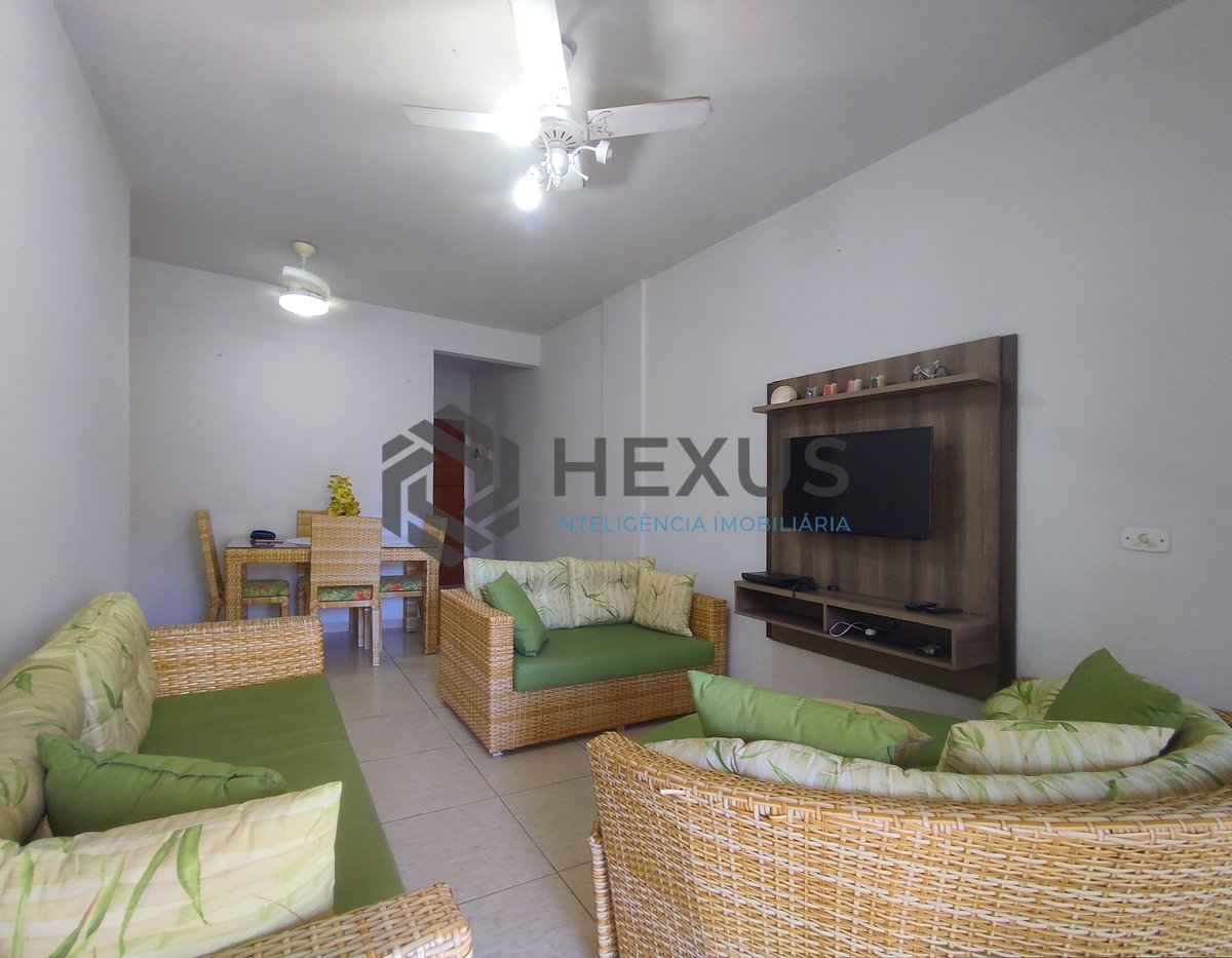 Foto 3 de Apartamento mobiliado com varanda a venda na praia das Asturias, Guaruja