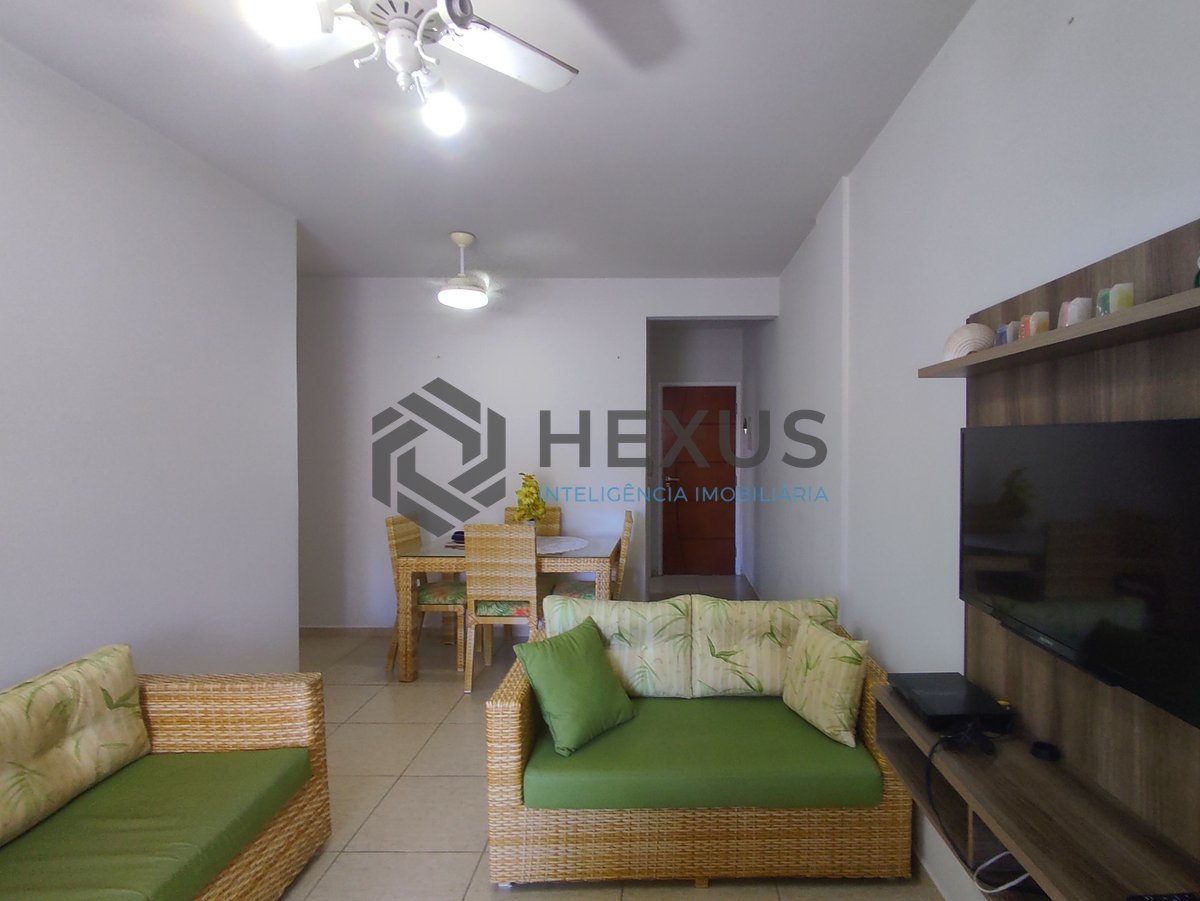 Foto 4 de Apartamento mobiliado com varanda a venda na praia das Asturias, Guaruja