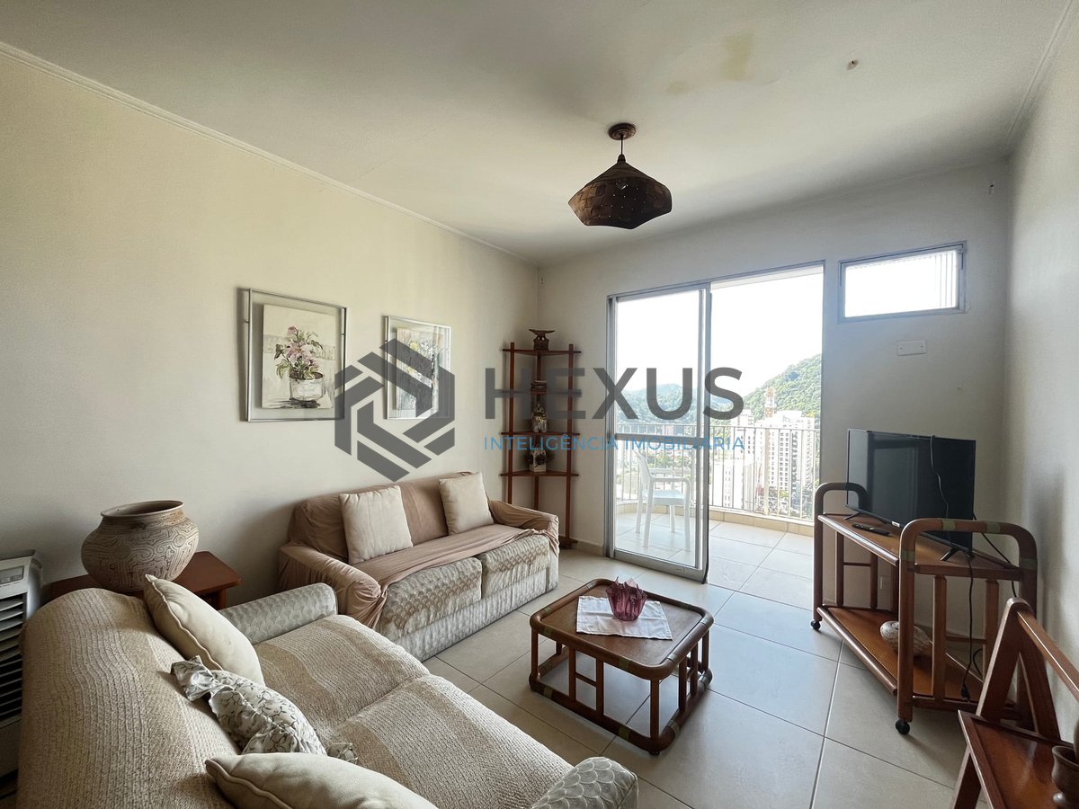 Foto 2 de Apartamento com varanda vista mar na Praia das Pitangueiras, Guaruja