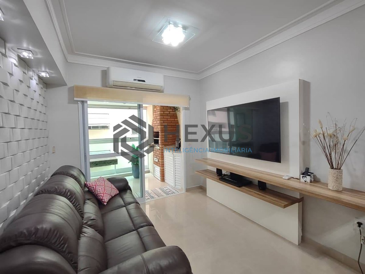 Foto 3 de Apartamento com varanda gourmet vista mar e lazer na Praia da Enseada, Guaruja