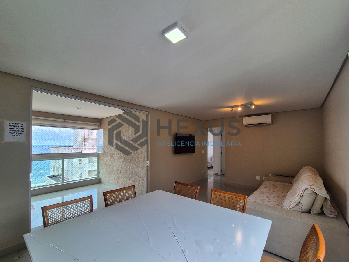 Foto 3 de Apartamento com varanda gourmet vista mar e lazer na beira mar da Praia das Pitangueiras, Guaruja