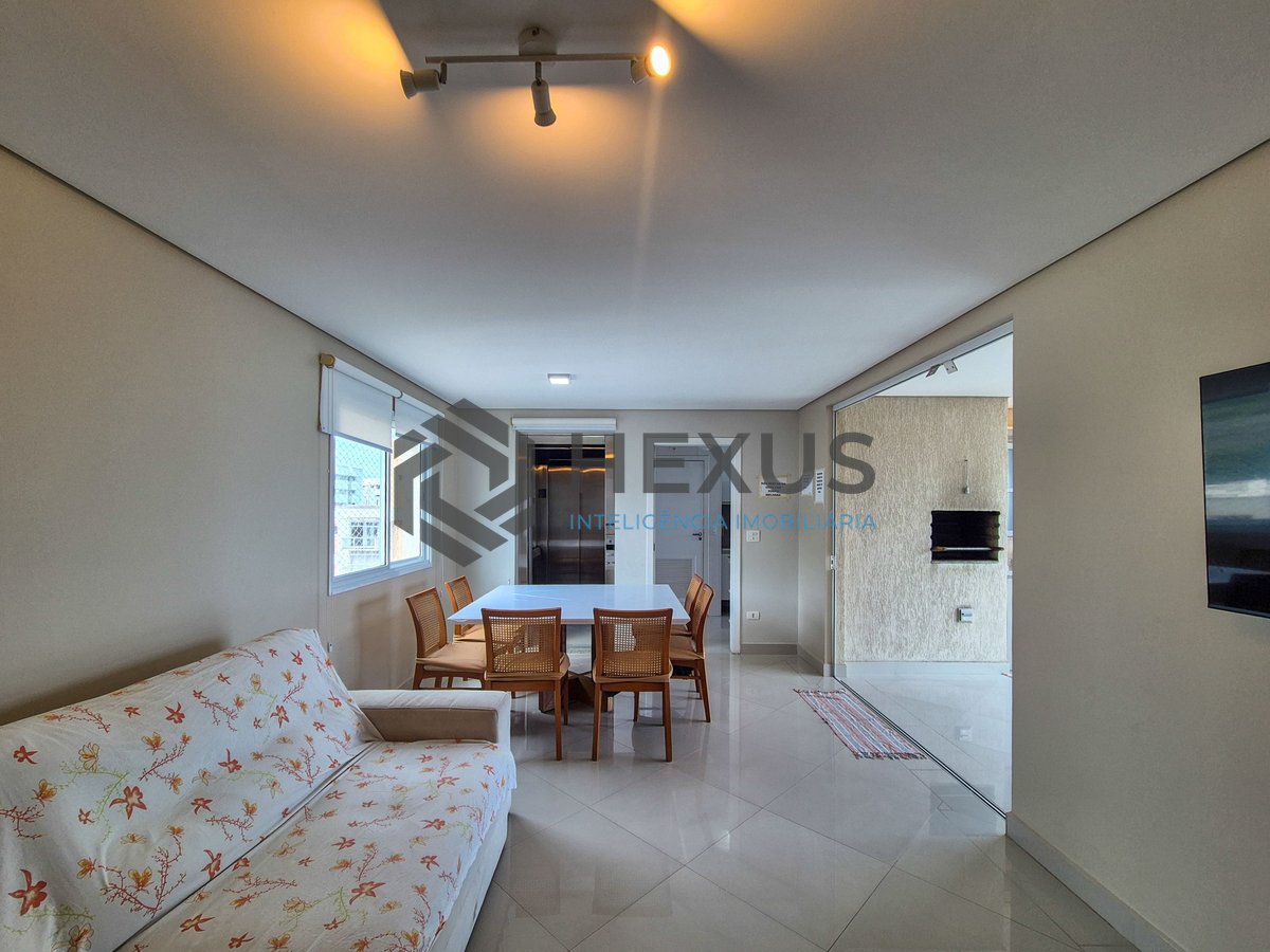 Foto 5 de Apartamento com varanda gourmet vista mar e lazer na beira mar da Praia das Pitangueiras, Guaruja