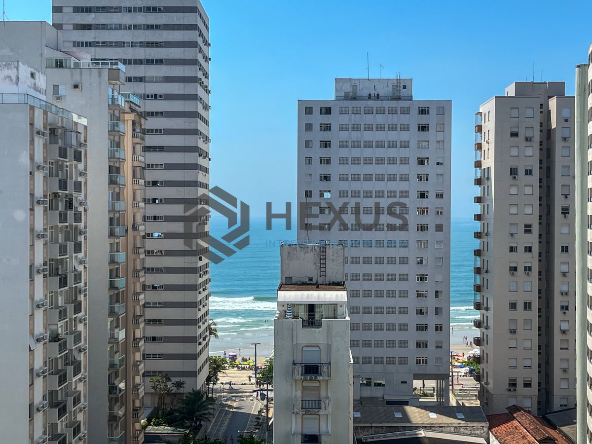 Foto 2 de Apartamento com varanda vista mar e lazer na região da barra funda da Praia das Pitangueiras, Guaruja