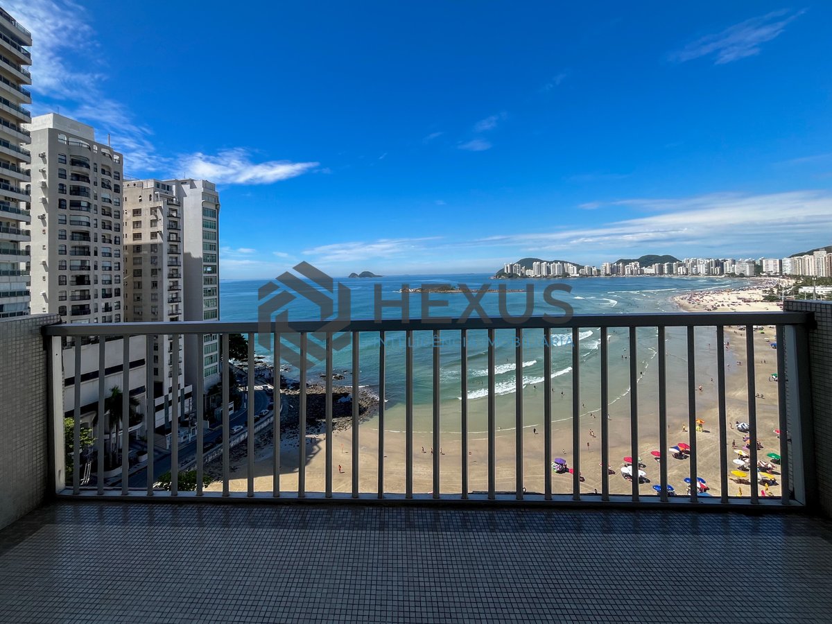 Foto 43 de Apartamento frente mar com varanda na Praia das Pitangueiras, Guaruja