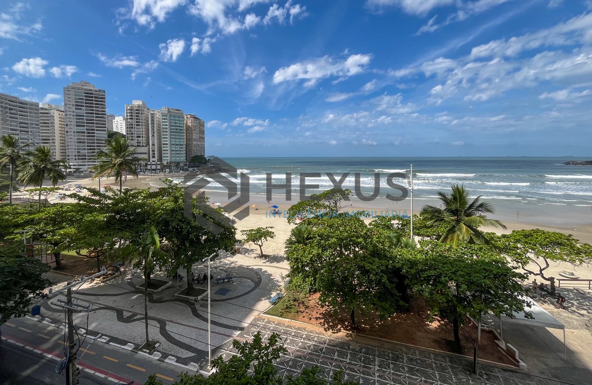 Foto 18 de Apartamento reformado frente mar com varanda nas Pitangueiras, Guarujá