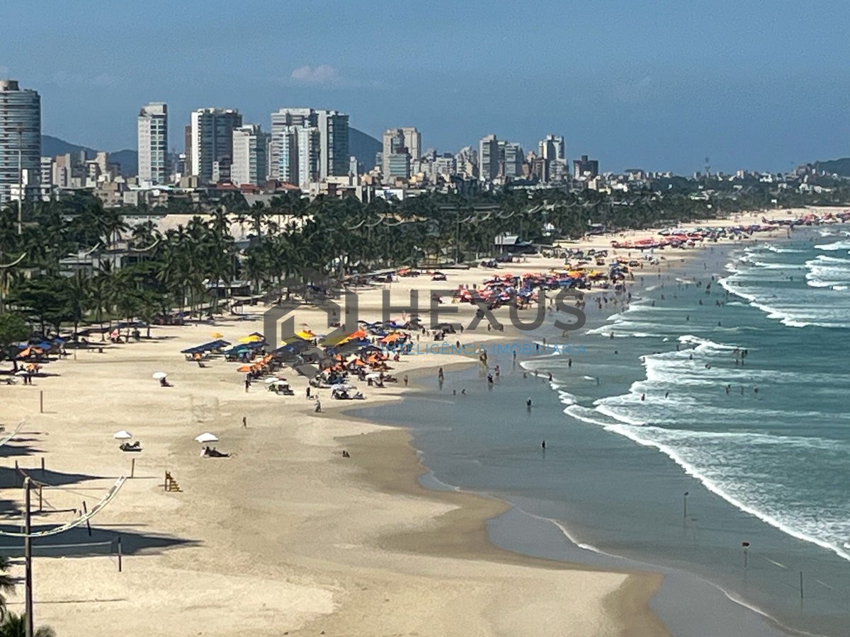 Foto 9 de Apartamento com varanda vista mar na beira mar da Praia das Pitangueiras, Guarujá