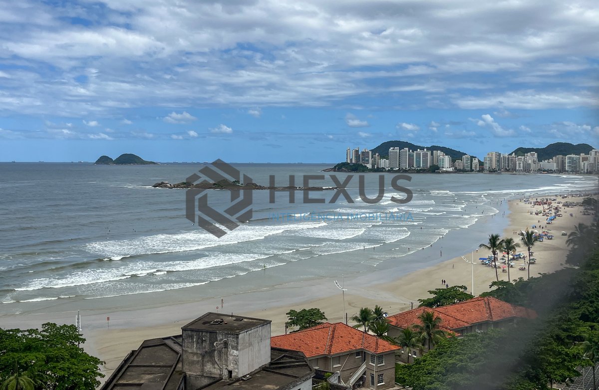 Foto 13 de Apartamento frente mar com varanda vista mar na Praia das Pitangueiras, Guaruja