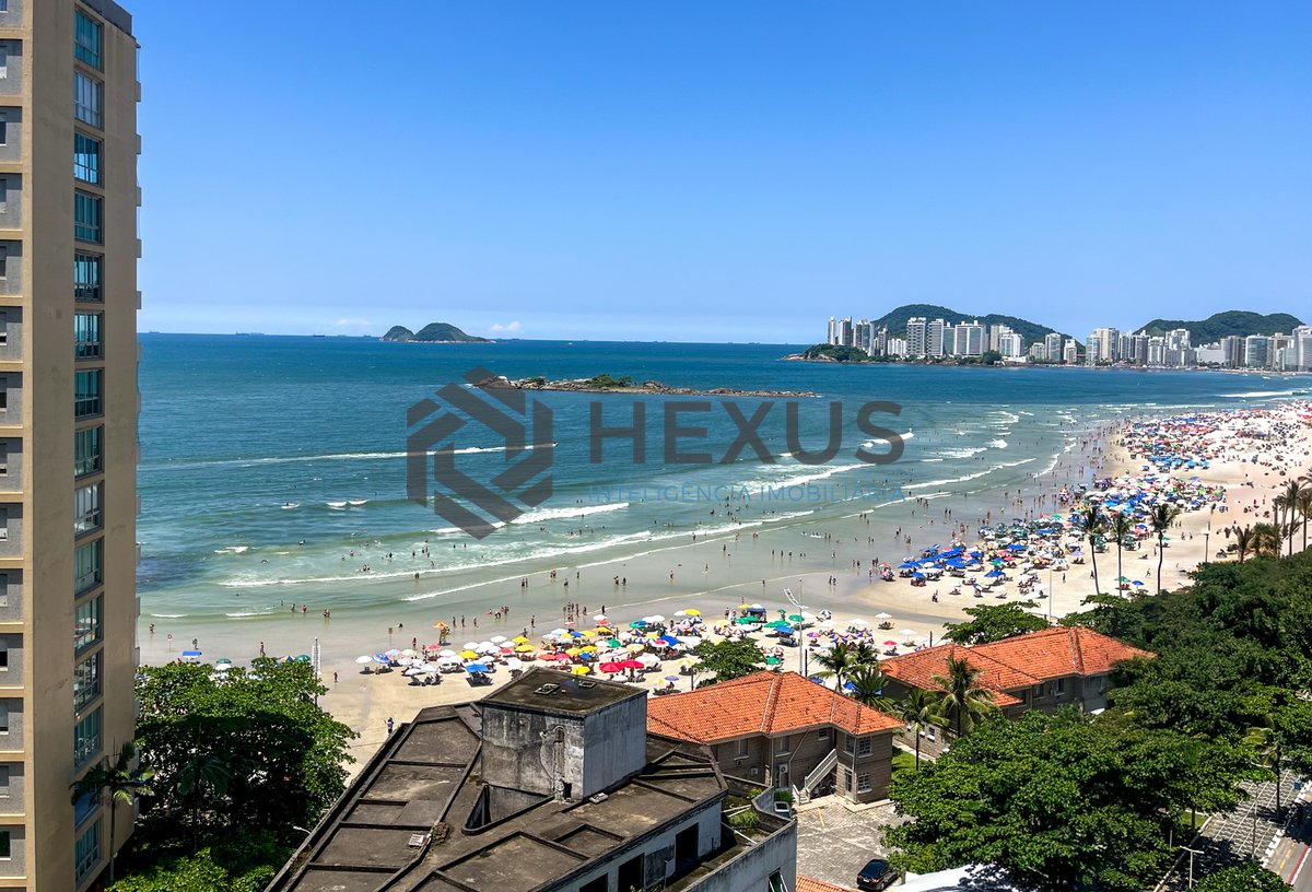 Foto 30 de Apartamento frente mar com varanda vista mar na Praia das Pitangueiras, Guaruja