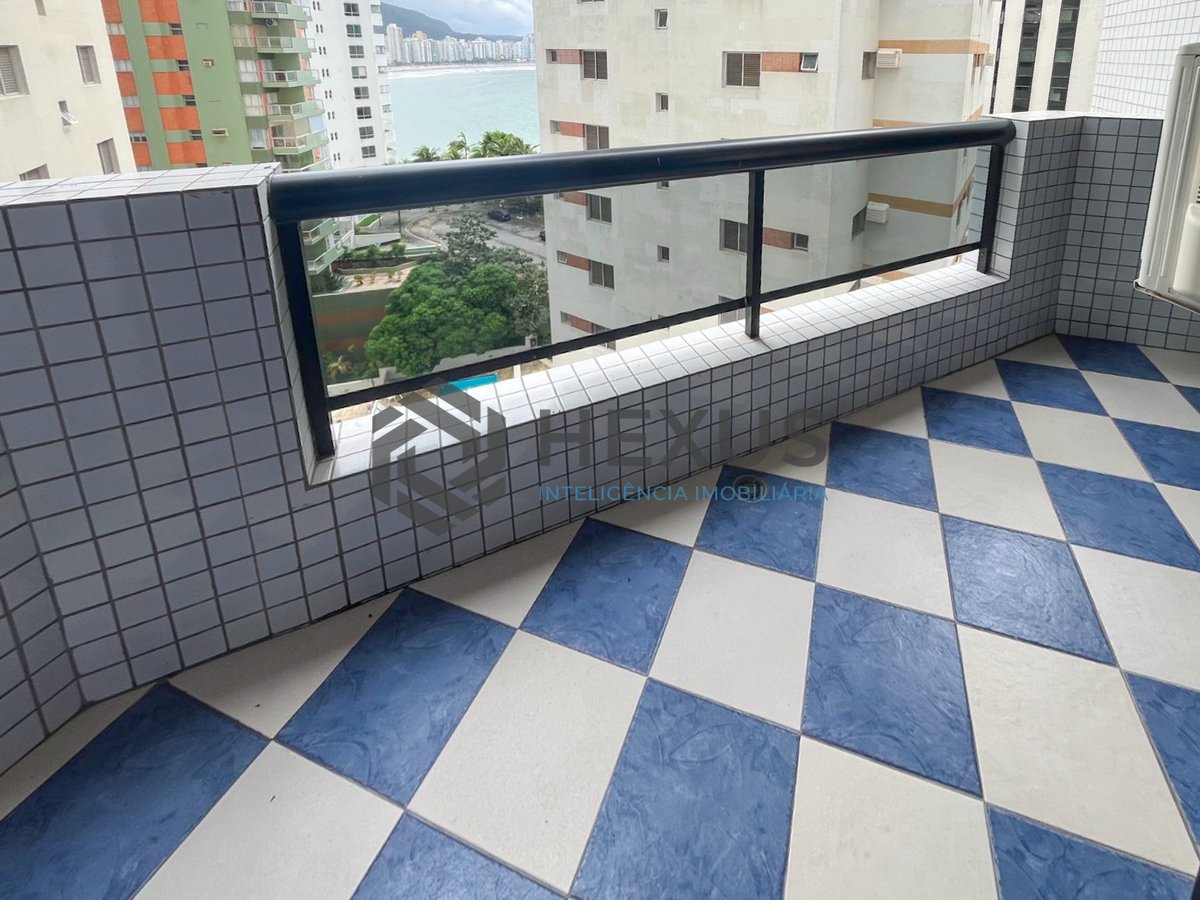 Foto 16 de Apartamento frente mar com varanda e lazer na Praia das Asturias, Guaruja