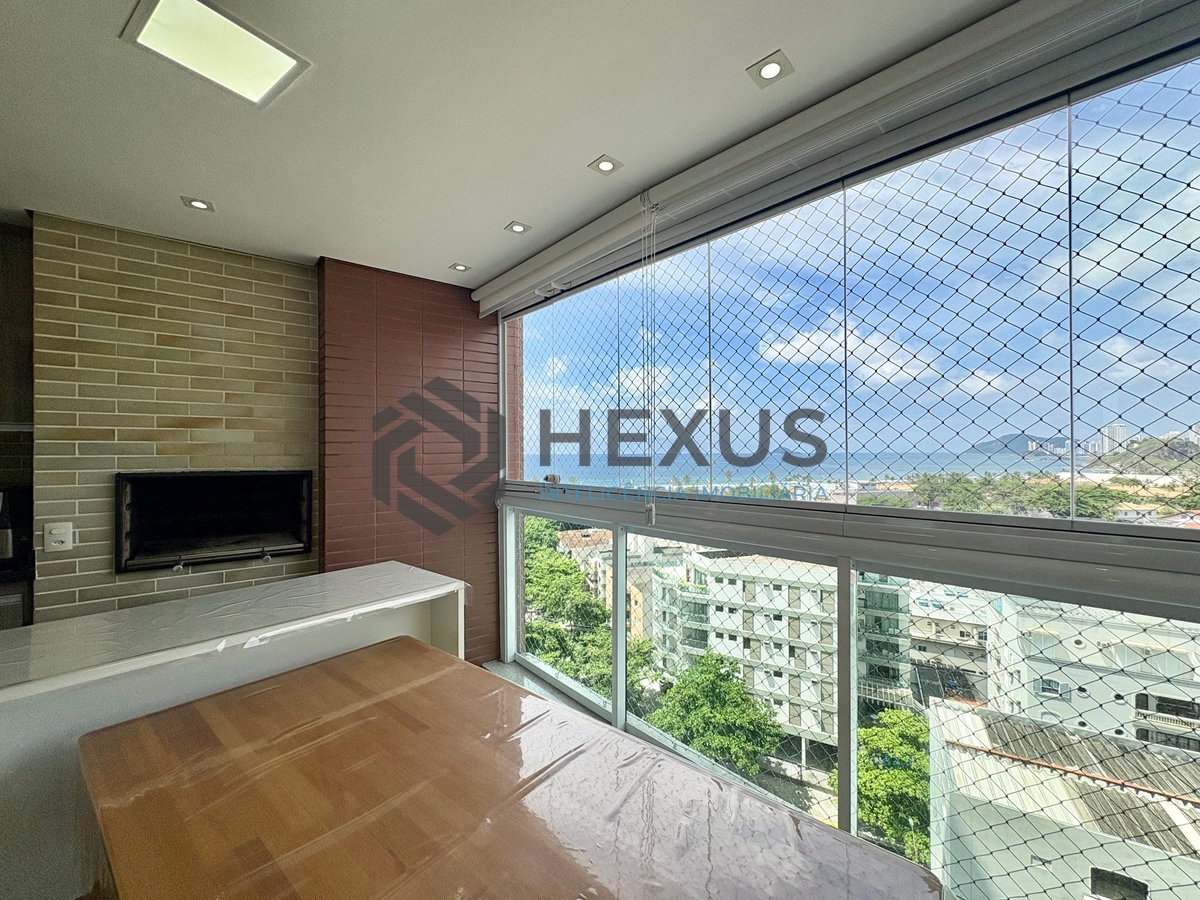Foto 7 de Apartamento com varanda gourmet com vista mar e lazer de clube na beira mar da Praia da Enseada, Guaruja