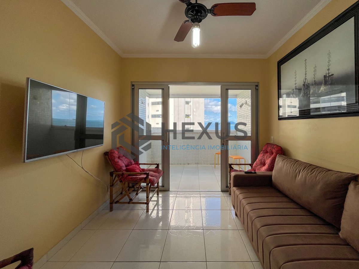Foto 8 de Apartamento com varanda vista mar e lazer na beira mar da Praia das Asturias, Guaruja