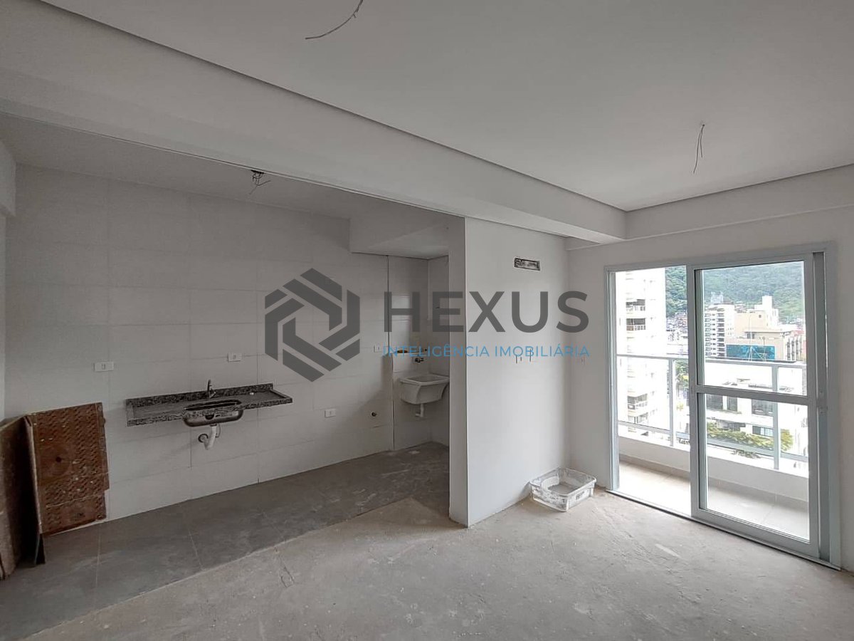 Foto 5 de Apartamento com varanda e lazer na Praia da Enseda, Guaruja
