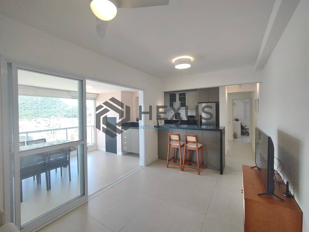 Foto 3 de Apartamento com varanda gourmet vista mar na Praia da Enseada, Guaruja