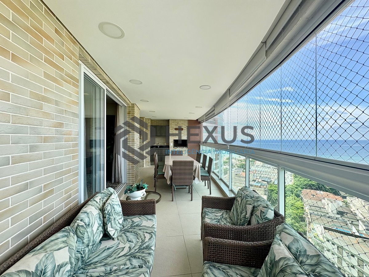Foto 11 de Apartamento com varanda gourmet vista mar e lazer na Praia da Enseada, Guaruja